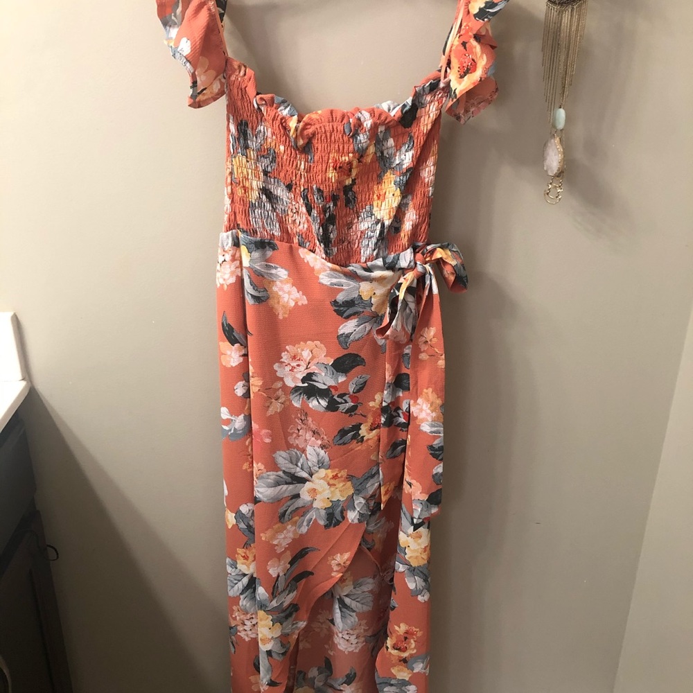 LoveTree floral high-low Maxi
